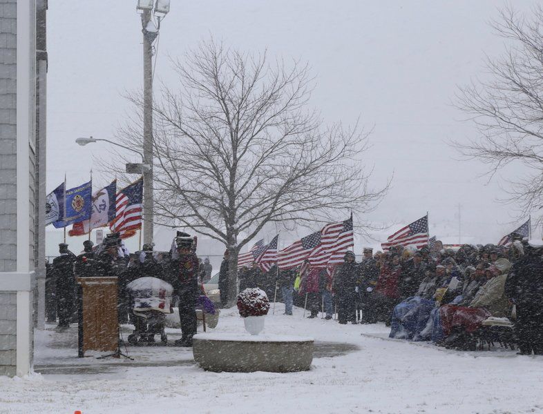 Hundreds gather to pay final respects to Clinton firefighter